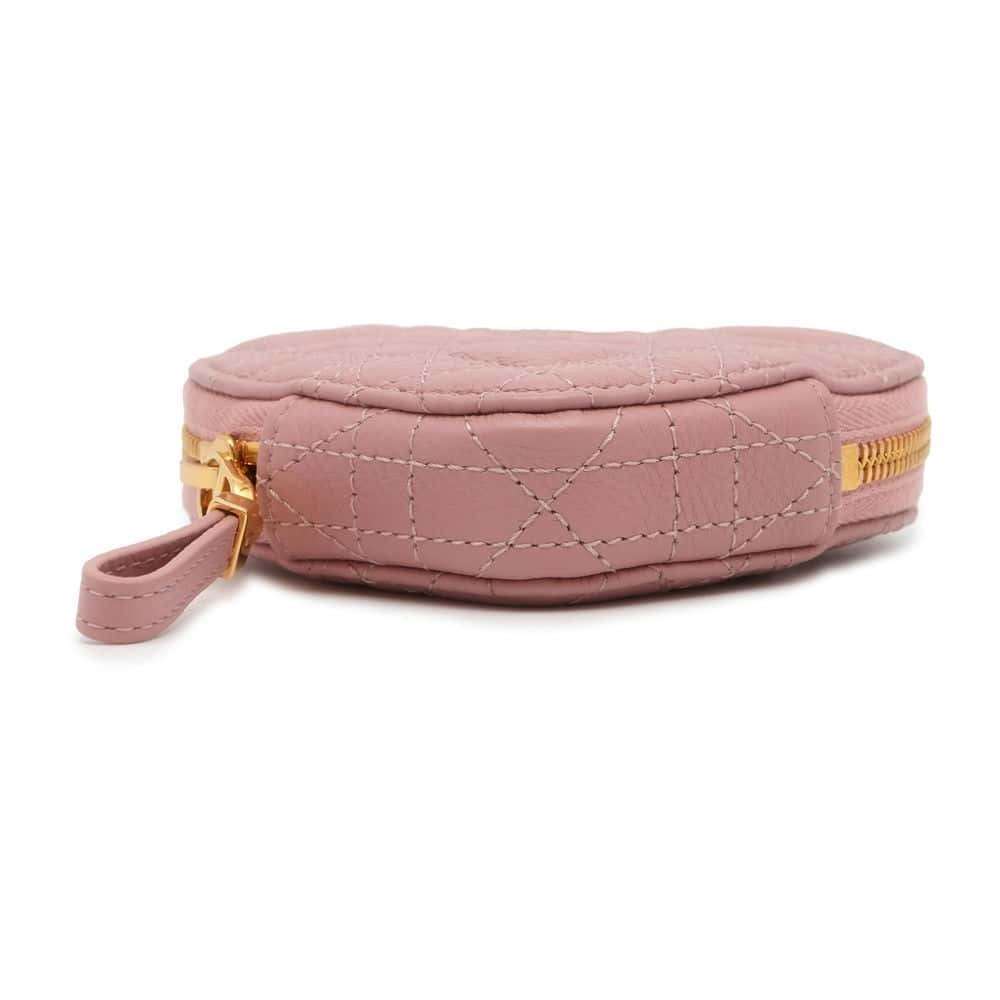 Christian Dior Chain Shoulder Clutch Caro Heart Calfskin Pochette BAG - Picture 3 of 10